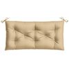 vidaXL Garden Bench Cushion Melange beige 100% polyester 39.4 x 19.7 in