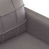 vidaXL Sofa Set Grey Faux leather, plywood, metal, textilene, foam