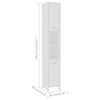vidaXL Bathroom Furniture Set White Engineered wood Medium
