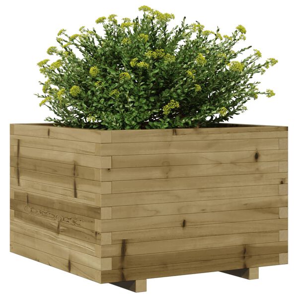 vidaXL Garden Planter Natural wood Vacuum pressure impregnated pinewood
