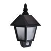 vidaXL Wall Lantern Set of 2 Black ABS Medium Lights Wall Lantern