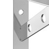 vidaXL Shelf Bracket Silver Stainless Steel Standard
