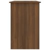 vidaXL Desk Brown Oak 39.4x19.7x29.9" Engineered Wood