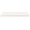 vidaXL Desk Top White 31.5x15.7x1.0" Solid Wood Pine
