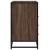 vidaXL Drawer Cabinet Brown Oak Engineered Wood, Metal Medium