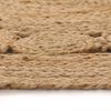 vidaXL Area Rug Natural jute tone Braided jute Large round rug Area Rug