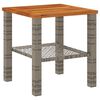 vidaXL Garden Table Grey, Brown