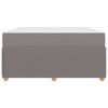 vidaXL Bed Frame with Mattress Taupe 55.1" x 78.7" fabric