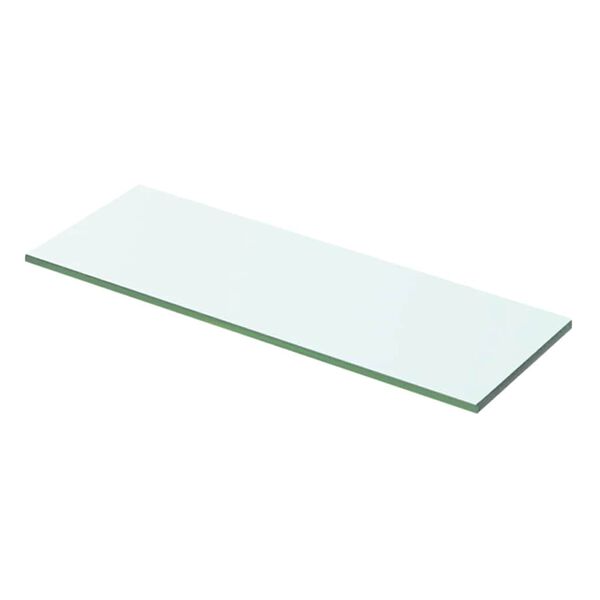 vidaXL Glass Panel Clear Tempered glass 19.7x4.7 in Glass Shelf