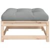 vidaXL Patio Footstools with Cushions 2 pcs Solid Wood Pine