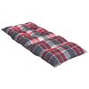 vidaXL Highback Chair Cushion Set of 6 Red check pattern