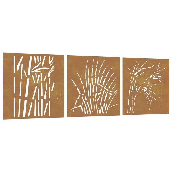 vidaXL Garden Wall Decoration Rusty Corten Steel Medium