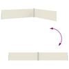vidaXL Side Awning Cream Polyester with PU coating, Powder-coated steel