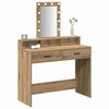 vidaXL Dressing Table Brown 39.37 x 16.14 x 55.12 in Engineered Wood