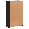 vidaXL Side Cabinet Black Engineered Wood Medium Side Cabinet