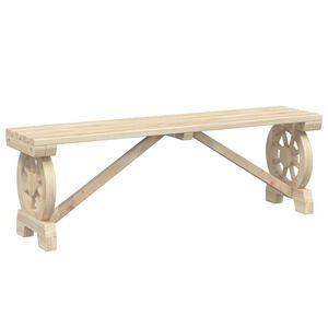 vidaXL Garden Bench Natural wood Solid fir wood 45.3 in Durable