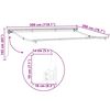 vidaXL Awning Frame Retractable Manual White 118.1" x 78.7