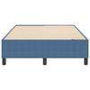 vidaXL Box Spring Bed Blue 47.2" x 74.8" Corduroy fabric