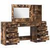 vidaXL Dressing Table with Drawer 3 pcs Smoked Oak Engineered Wood