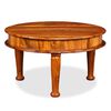 vidaXL Coffee Table Solid Acacia Wood 27.6"x27.6"x15.7"