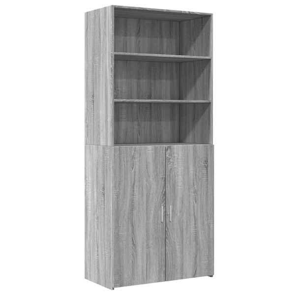 vidaXL Highboard Grey sonoma Engineered wood Large Highboard