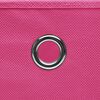 vidaXL Storage Box Set of 10 Pink Non-woven fabric 11.0x11.0x11.0 in