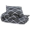 vidaXL Duvet Cover Set Gray 100% Cotton 88.6 x 86.6 in Duvet Cover Set