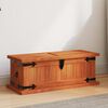 vidaXL Storage Chest Brown Solid Acacia Wood, MDF 23.6 x 9.8 x 8.7 in