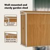 vidaXL Garden Shed Wood Look Brown Galvanized steel Large Garden Shed