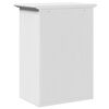 vidaXL Bathroom Wall Cabinet White Solid pinewood, engineered wood, metal