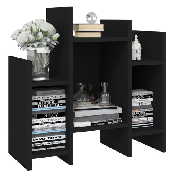 vidaXL Side Cabinet Black Engineered Wood Medium Side Cabinet