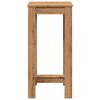vidaXL Bar Table Artisan Oak 20.1x19.7x40.7" Engineered Wood
