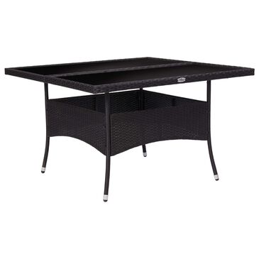 vidaXL Table de Jardin Table Basse de Patio Table d/'Appoint de Terrasse Table d/'Extérieur Meuble de Jardin Marron 75x40x37 cm Résine Tressée