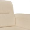 vidaXL 3-seater Sofa Cream Microfiber 3-seater Durable 3-Seater Sofa