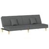 vidaXL Sofa Bed Dark grey Fabric (100% polyester), plywood, foam Standard
