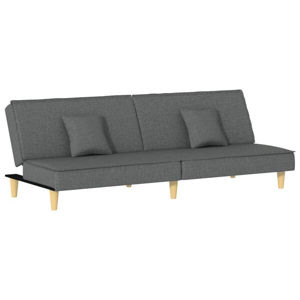 vidaXL Sofa Bed Dark grey Fabric (100% polyester), plywood, foam Standard