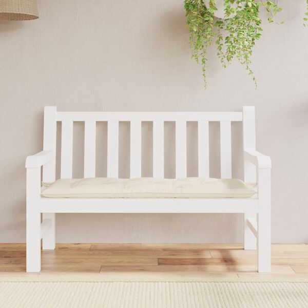 vidaXL Garden Bench Cushion Cream White Oxford fabric (100% polyester)