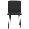 vidaXL Dining Chair Set of 6 Black Faux leather, plywood, metal