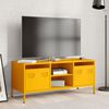 vidaXL TV Cabinet Mustard Yellow Cold-rolled Steel Medium TV Cabinet