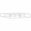 vidaXL Bed Frame Metal Bed Frame Rectangular White Bed Frame