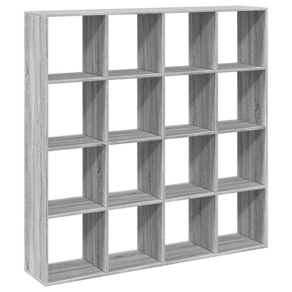 vidaXL Book Cabinet Grey Sonoma Engineered wood Medium Book Cabinet