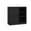 vidaXL Cabinet With Planter Box Anthracite Steel Medium