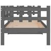 vidaXL Day Bed Grey Solid pine wood 35.4x78.7 in