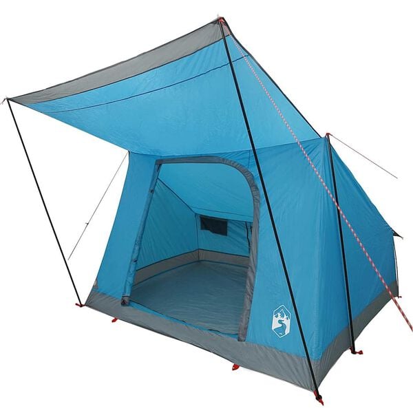 vidaXL Camping Tent with Roof Blue 87.80 x 64.17 x 51.18 in Taffeta
