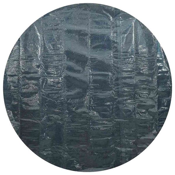 vidaXL Pool Cover Black and Blue Thick PE film with air chambers Large