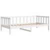 vidaXL Day Bed White Solid pine wood 35.4 x 78.7 in