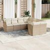 vidaXL Garden Sofa Set Beige, Cream White