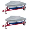 vidaXL Boat Covers 2 pcs Grey Length 192.1 - 222.0 " Width 94.1 "(2x90428)
