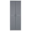 vidaXL Garden Storage Cabinet Gray Polypropylene Large