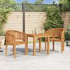vidaXL Garden Chair Natural Teak Solid Teak Wood Medium Durable